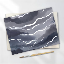 Stormy Skies | Donkere Waterverf Briefkaart