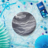 Stormy Skies | Donkere Waterverf Papieren Bordje (Feest)