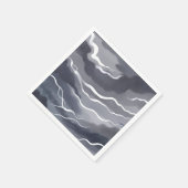 Stormy Skies | Donkere Waterverf Servet (Hoek)