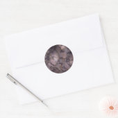 Stormy Skies Marble Texture Ronde Sticker (Envelop)