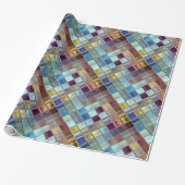 Stormy Skies Tile Art Cadeaupapier (Uitgerold)