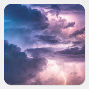 Stormy Skies Vierkante Sticker