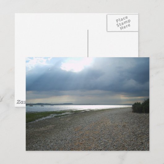 Stormy Sky en Sultry Zee Briefkaart (Voorkant / Achterkant)