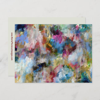 Stormy Sky Expressive Hedendaagse beeldende kunst Briefkaart