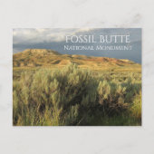Stormy Sky Fossil Butte National Monument Wyoming Briefkaart (Voorkant)
