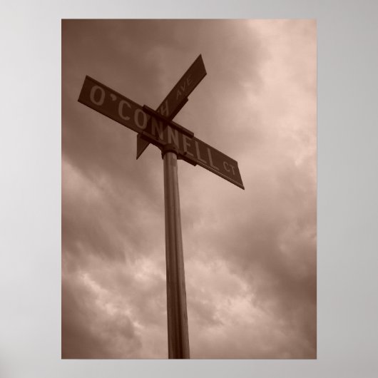 Stormy Sky op Oconnell Court Poster (Voorkant)