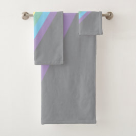 Stormy Sky & Rainbow Bath Towels  Bad Handdoek