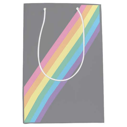 Stormy Sky & Rainbow Gift Bag Medium Cadeauzakje (Voorkant)