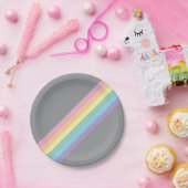 Stormy Sky & Rainbow Paper Borden Papieren Bordje (Feest)