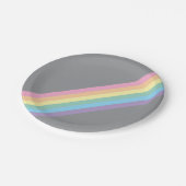 Stormy Sky & Rainbow Paper Borden Papieren Bordje (Gekanteld)