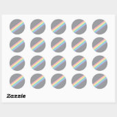 Stormy Sky & Rainbow Ronde Stickers (Vel)