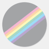 Stormy Sky & Rainbow Ronde Stickers (Voorkant)