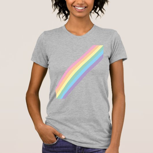 Stormy Sky & Rainbow T-shirt voor volwassenen (Voorkant)