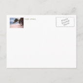 Stormy Sky, Strand, Palmboom, Negril, Jamaica Aankondigingskaart (Achterkant)