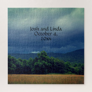 Stormy Smoky Mountains Cades Cove Wedding Napkins Legpuzzel