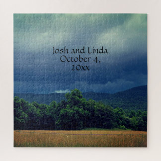 Stormy Smoky Mountains Cades Cove Wedding Napkins Legpuzzel
