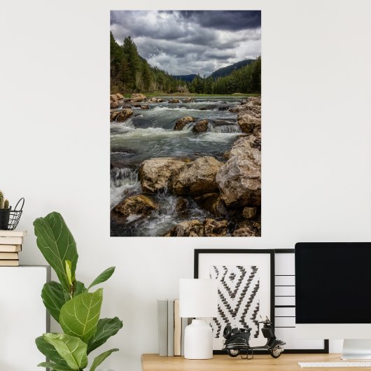 Stormy Spearfish Creek Poster (Thuiskantoor)