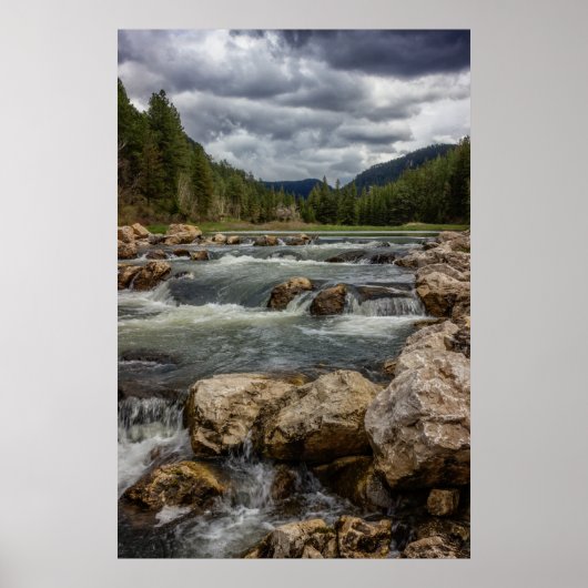 Stormy Spearfish Creek Poster (Voorkant)