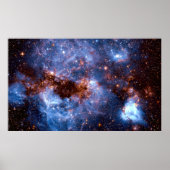 Stormy Stellar Star-Formation Intergalactic Region Poster (Voorkant)
