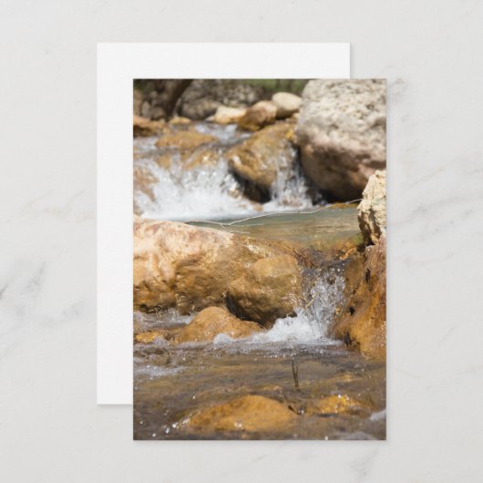 Stormy stream in het voorjaar (Voorkant / Achterkant)