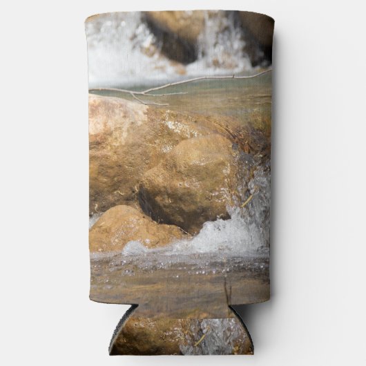 Stormy stream in het voorjaar seltzer blikjeskoeler (Voorkant)