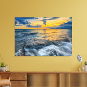 Stormy Sundown Canvas Afdruk (Insitu (Woonkamer))
