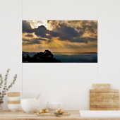 Stormy Sunrise in het Poster van het Ouachita-gebe (Keuken)