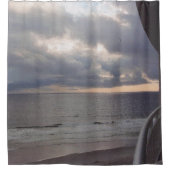 Stormy Sunrise over de oceaan Douchegordijn (Voorkant)