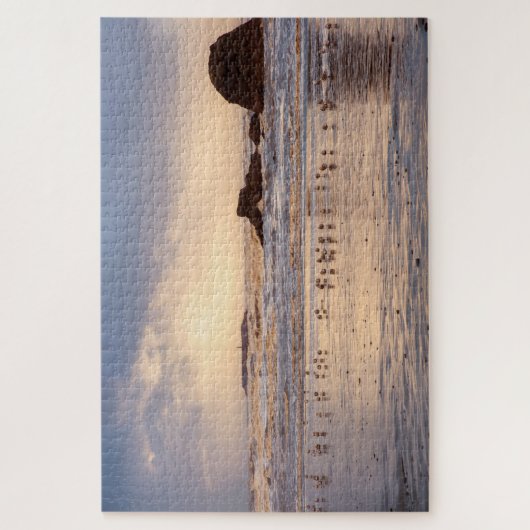 Stormy Sunset aan de kust van Washington Legpuzzel (Verticaal)