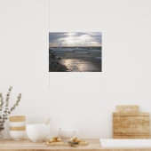 Stormy Sunset Over Lake Michigan Poster (Keuken)