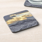 Stormy Sunset over Snow Capped Mountains Drankjes Onderzetter (Linkerzijde)