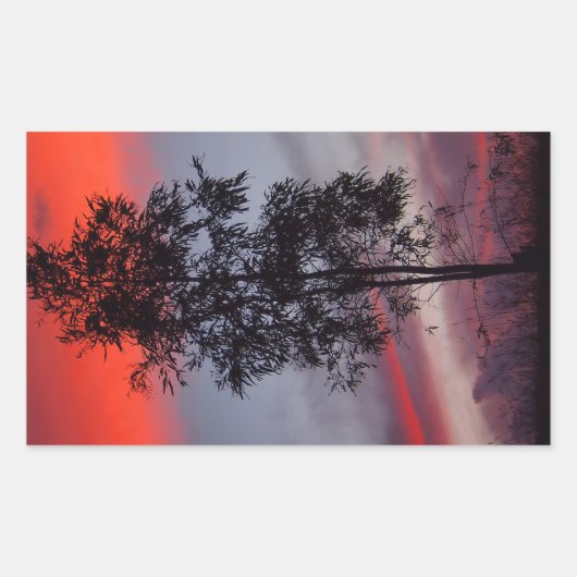 Stormy sunset sticker (Voorkant)