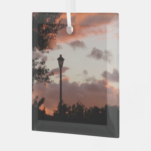 Stormy Texas Sunset Glas Ornament (Voorkant links)