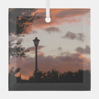 Stormy Texas Sunset Glas Ornament