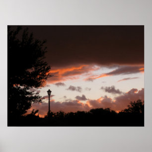 Stormy Texas Sunset Poster