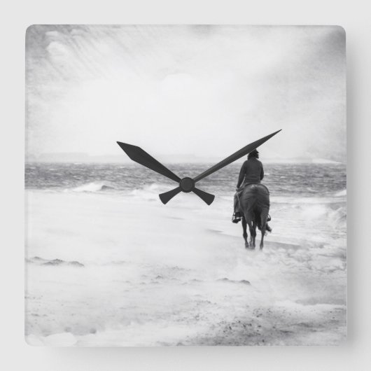 Stormy Times - Vierkante Klok (Voorkant)