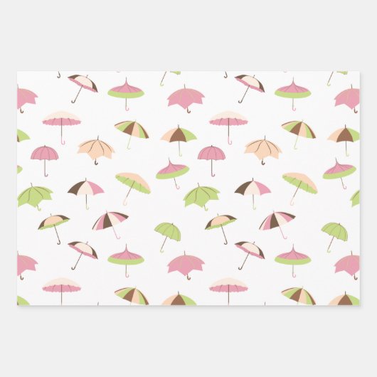 Stormy Umbrellas Inpakpapier Vel (Voorkant 2)