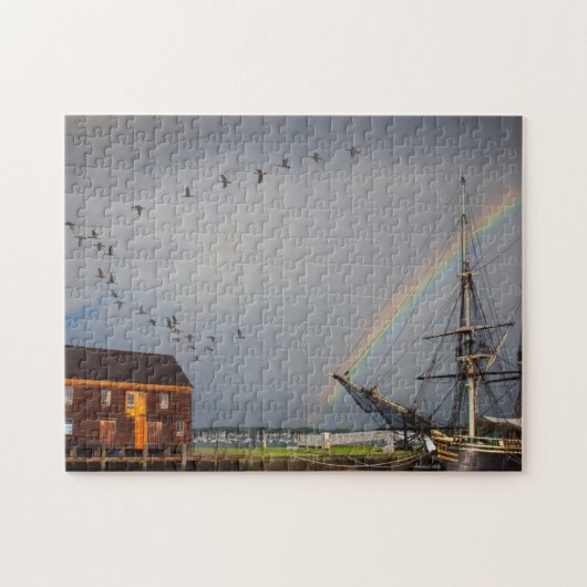 Stormy vanmiddag over het vriendschap legpuzzel (Horizontaal)