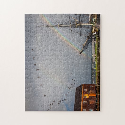 Stormy vanmiddag over het vriendschap legpuzzel (Verticaal)
