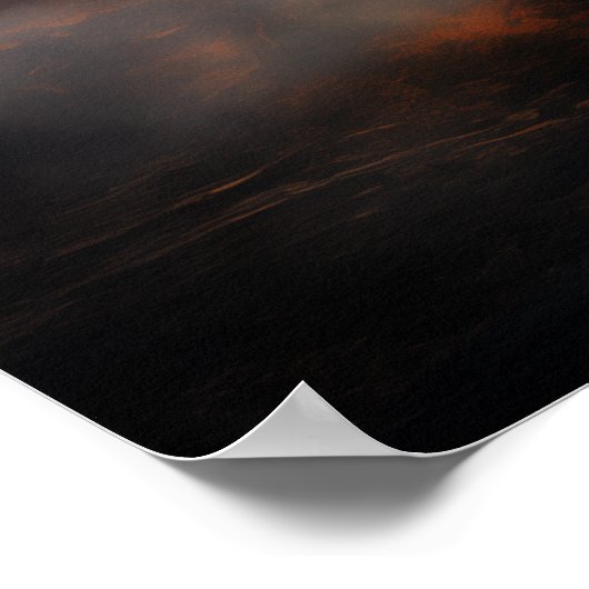 Stormy Voyage: Epic Steampunk Zeppelin Poster (Hoek)