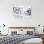 Stormy Wave Crashing Canvas Afdruk (Insitu (Slaapkamer))