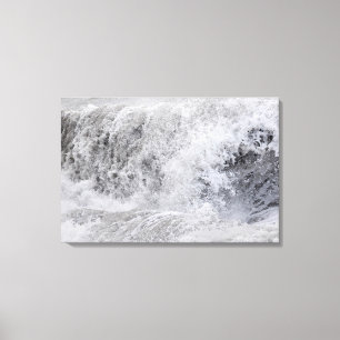 Stormy Wave Crashing Canvas Afdruk