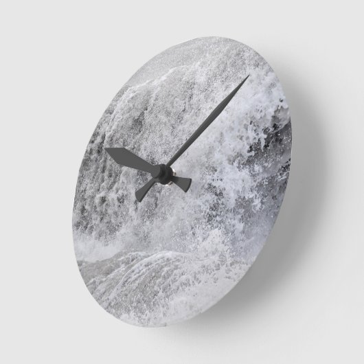 Stormy Wave Crashing Ronde Klok (Hoek)