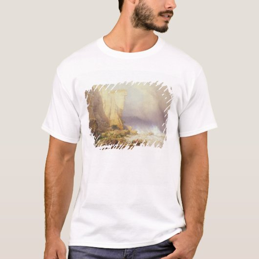 Stormy Weather, Clearing Seaton Cliffs T-shirt (Voorkant)