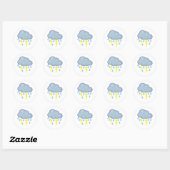 Stormy Weather Ronde Sticker (Vel)