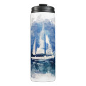 Stormy Weather Sail Boat Thermal Tumbler Thermosbeker (Voorkant)