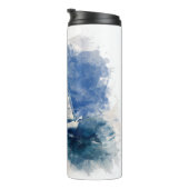 Stormy Weather Sail Boat Thermal Tumbler Thermosbeker (Geroteerd rechts)