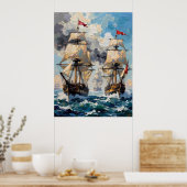 Stormy Zee Battle Poster (Keuken)