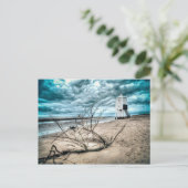 Stormy zee briefkaart (Staand voorkant)