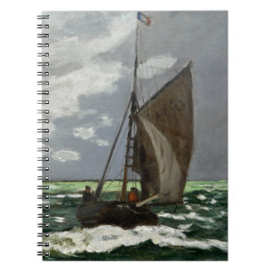 Stormy Zee Franse zeilboot schilderen Notitieboek